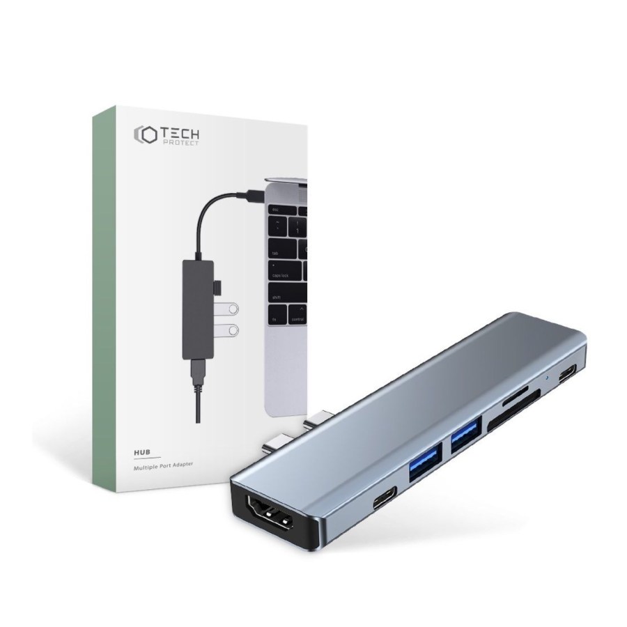 TYPE C USB Hub 7in1 by TECH-PROTECT