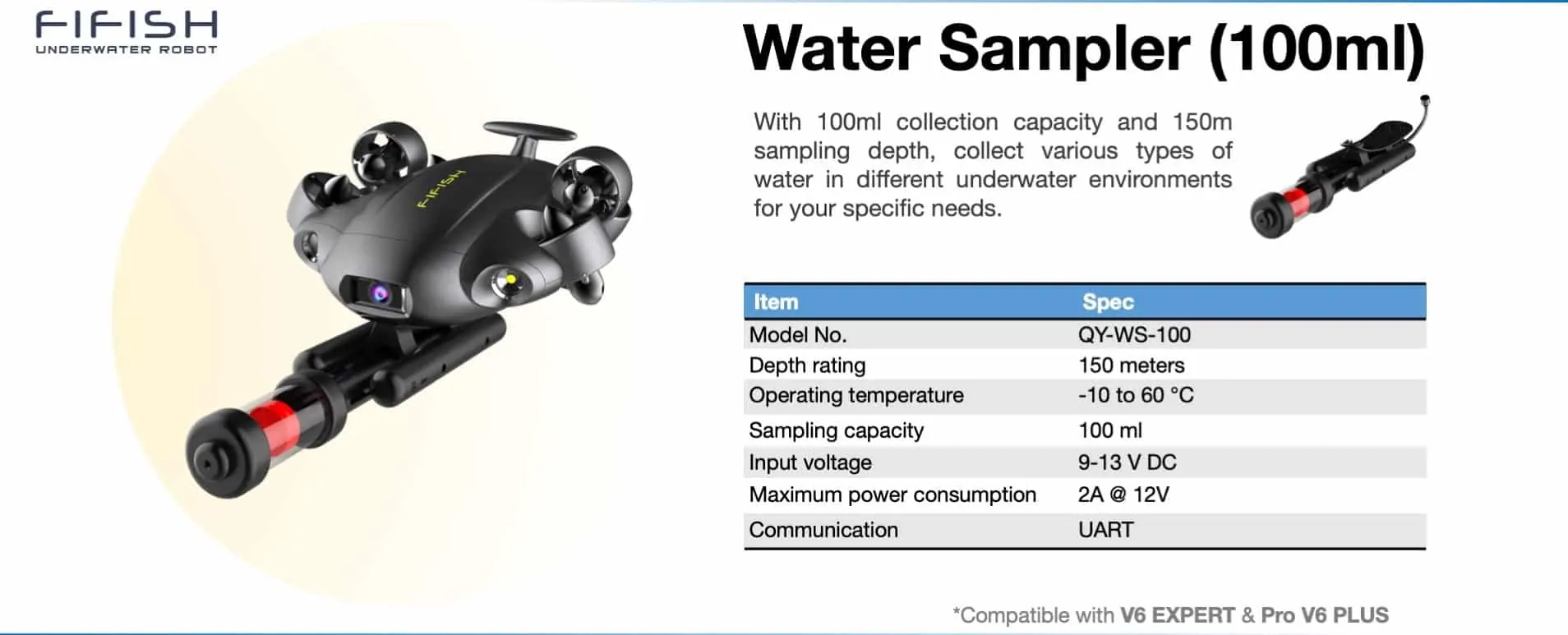 Water Sample Module (100ml) for FIFISH