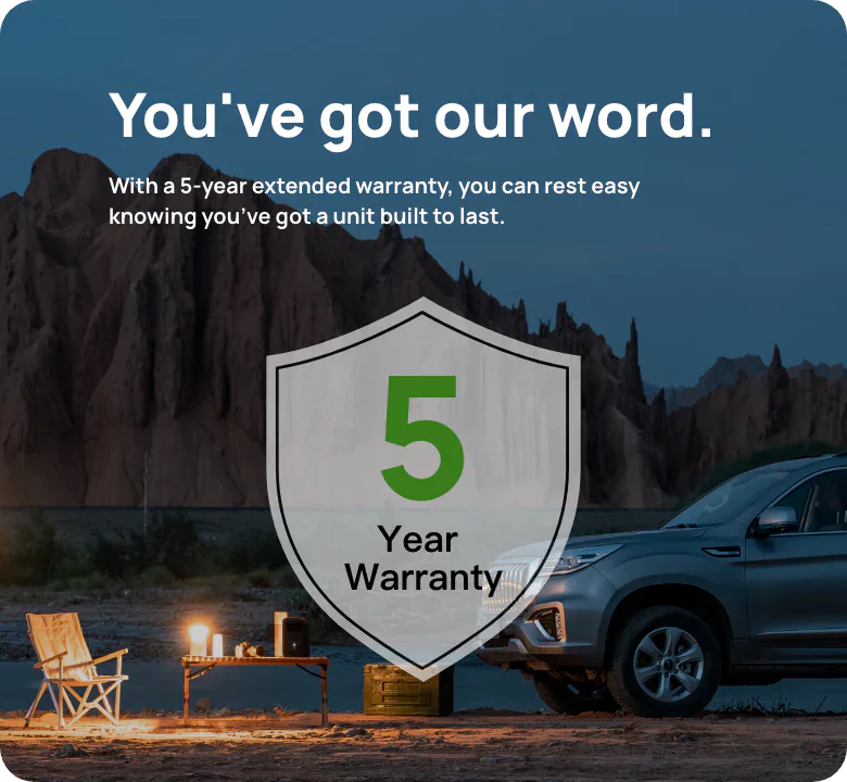 5 years warranty