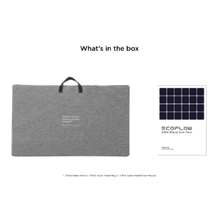 EcoFlow 220W Bifacial Solar Panel