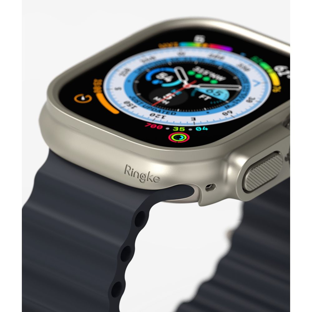 RINGKE Slim 2-Pack Apple Watch Ultra Case (49 MM) Clear & Titanium Grey