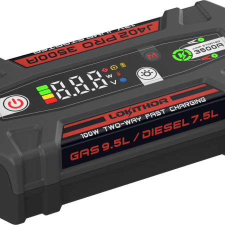 LOKITHOR J402 Pro Jump Starter 3500Amp 100W με Αμφίδρομη γρήγορη φόρτιση