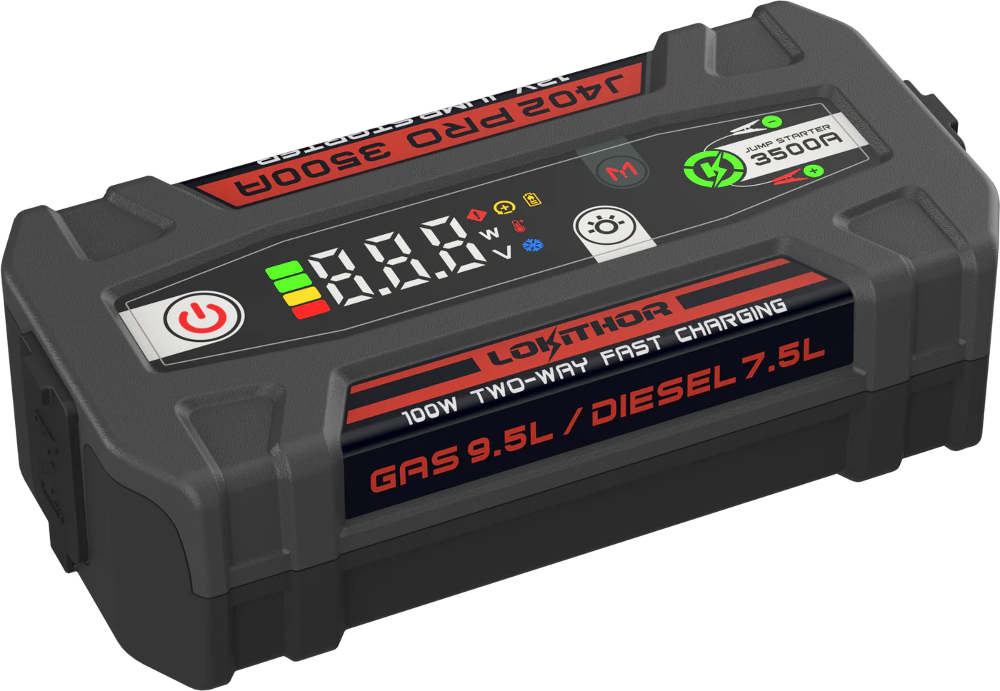 LOKITHOR J402 Pro Jump Starter 3500Amp 100W με Αμφίδρομη γρήγορη φόρτιση LOKITHOR J402 Pro Jump Starter 3500Amp 100W με Αμφίδρομη γρήγορη φόρτιση