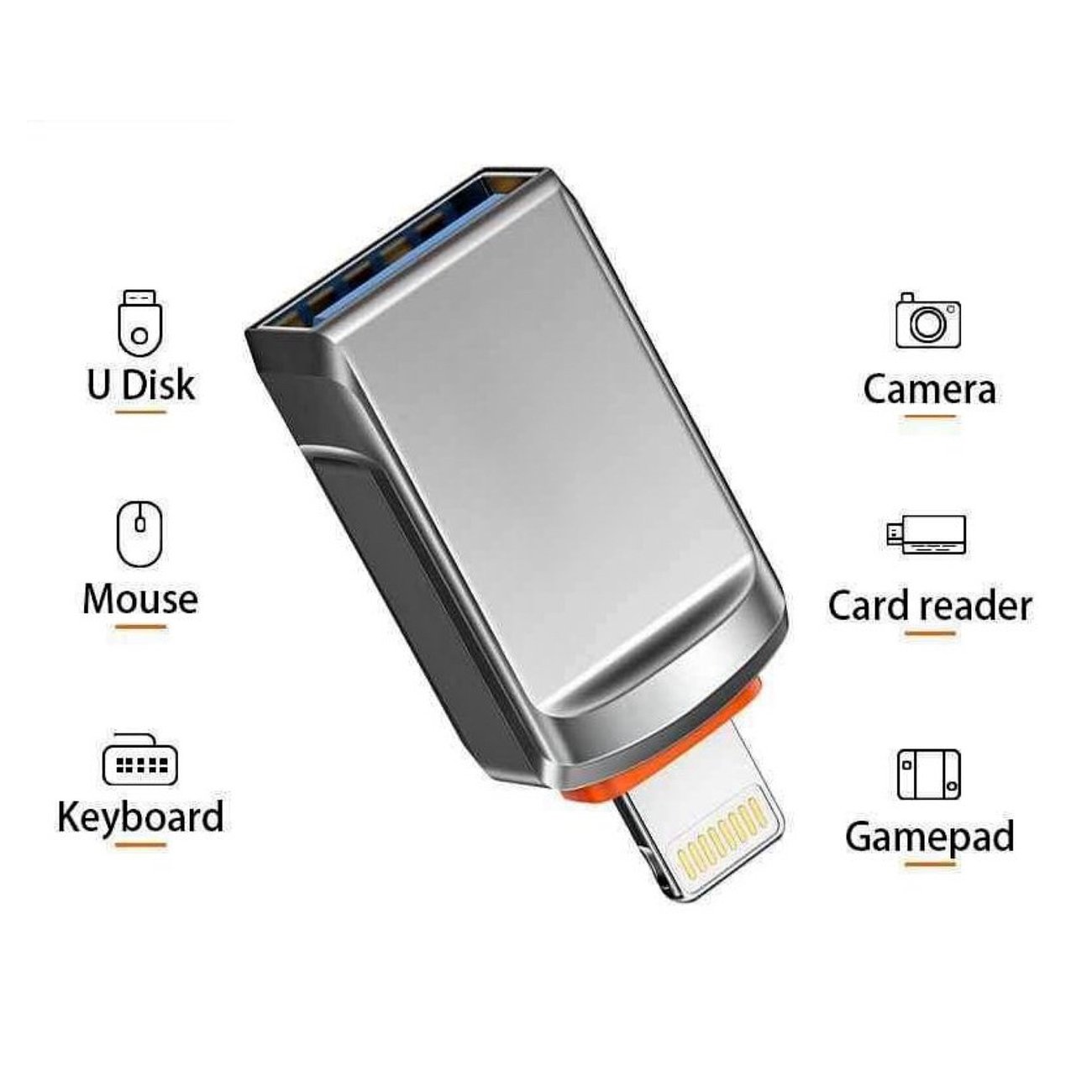 Lightning to USB Female OTG Adapter