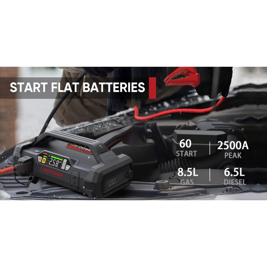 LOKITHOR JA2500 Jump Starter with LiFePO4