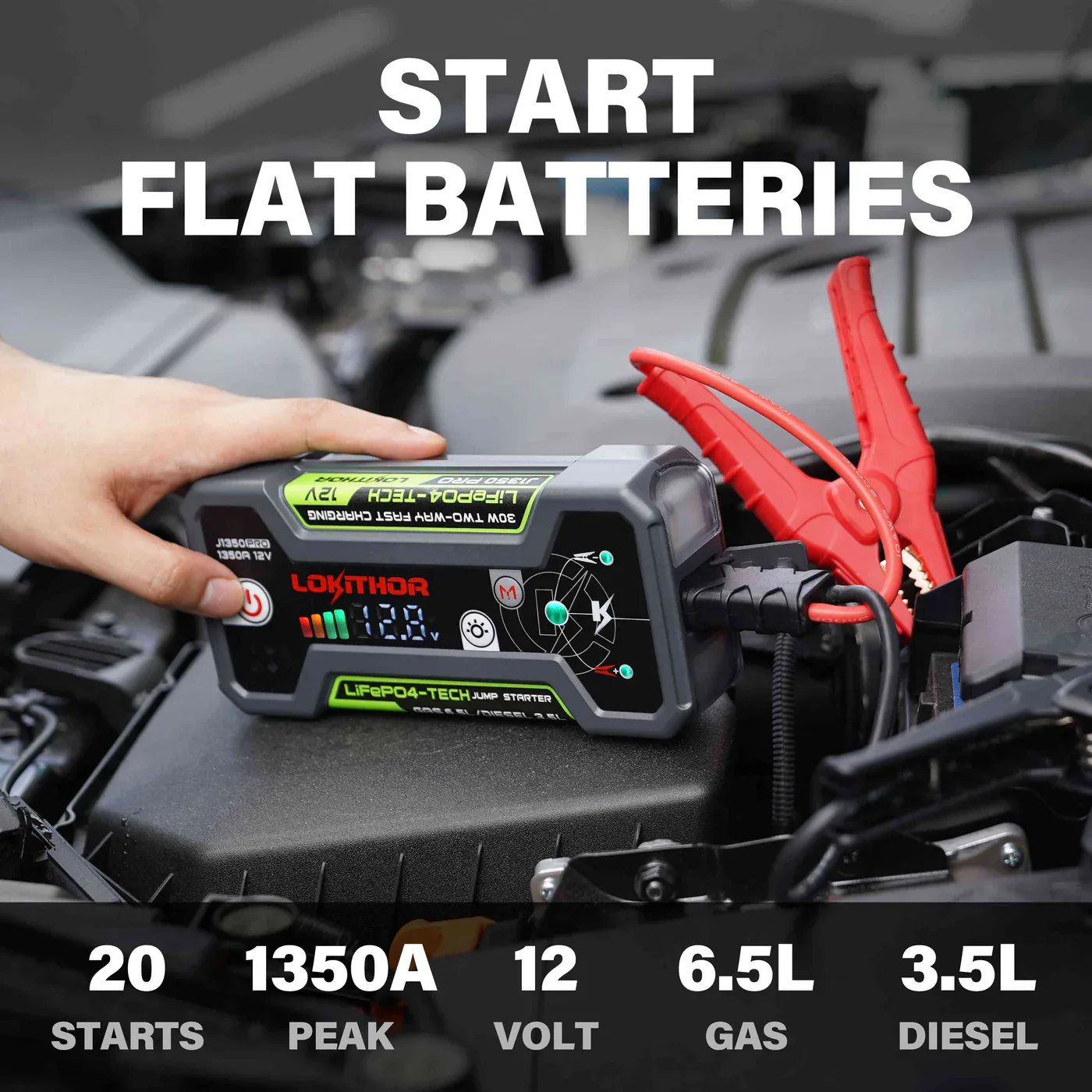 Lokithor J1350 PRO Jump Starter