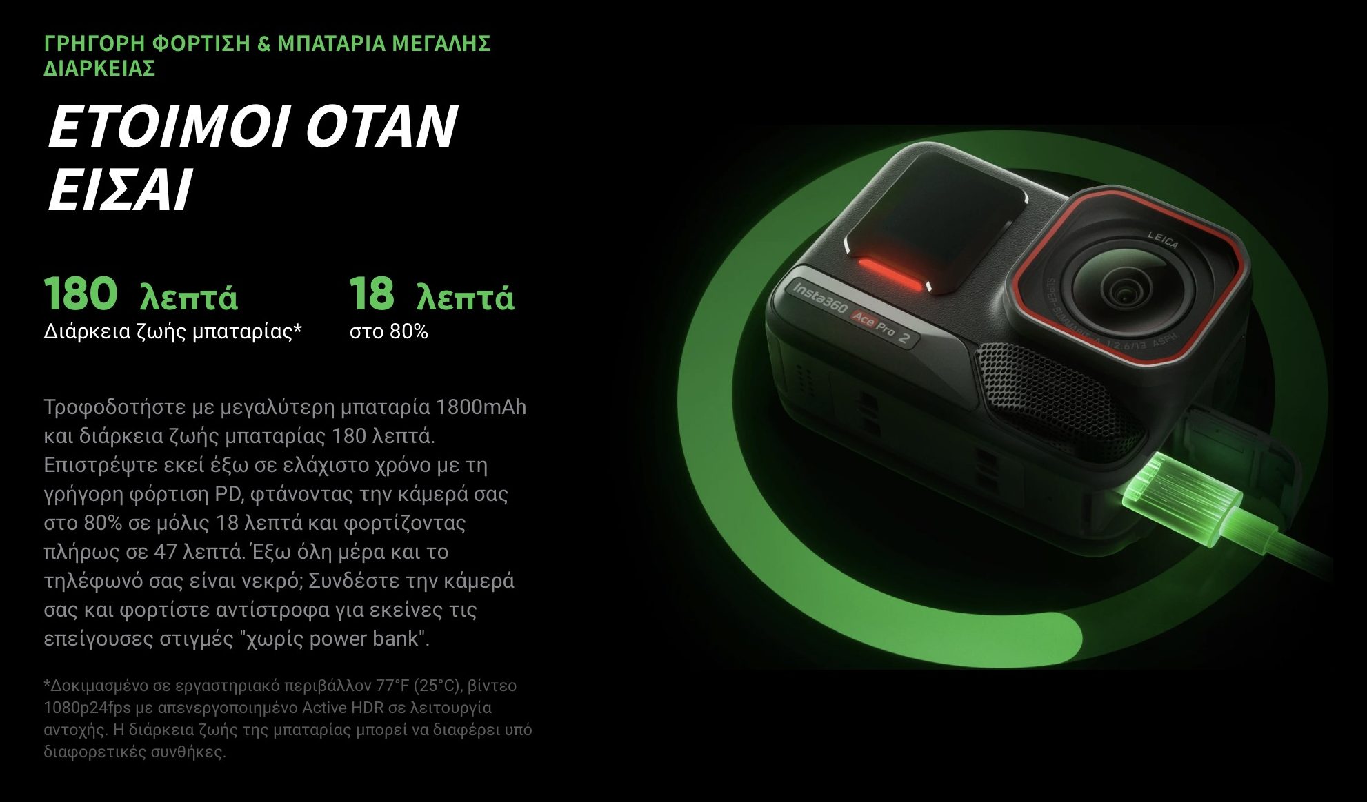 ΓΡΗΓΟΡΗ ΦΟΡΤΙΣΗ & ΜΠΑΤΑΡΙΑ ΜΕΓΑΛΗΣ ΔΙΑΡΚΕΙΑΣ