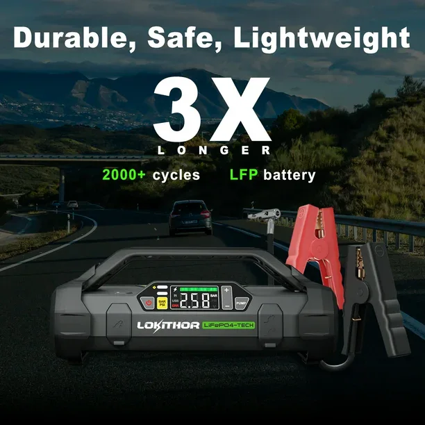 LOKITHOR JA3000 Pro Jump Starter with LiFePO4
