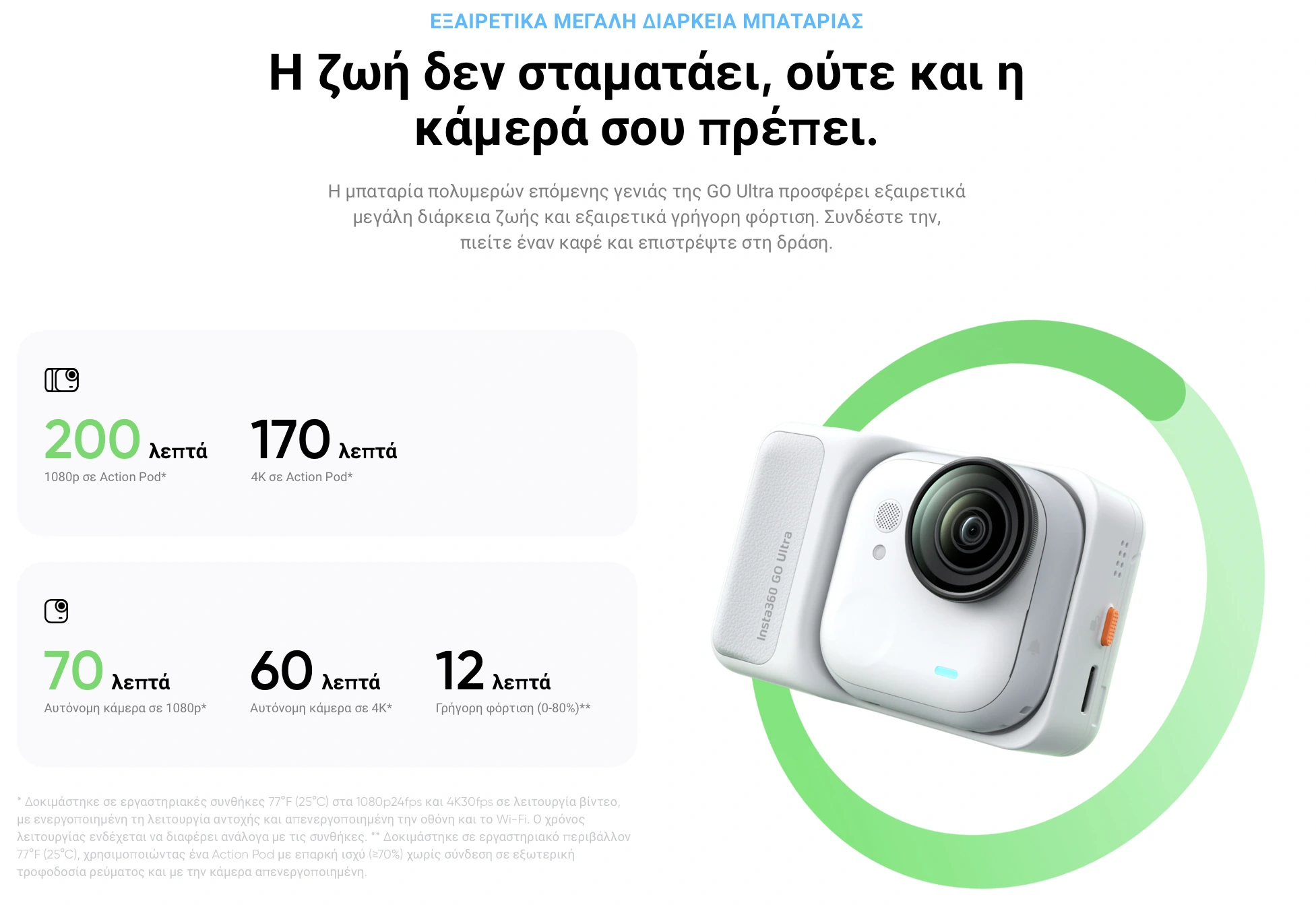 ΕΞΑΙΡΕΤΙΚΑ ΜΕΓΑΛΗ ΔΙΑΡΚΕΙΑ ΜΠΑΤΑΡΙΑΣ