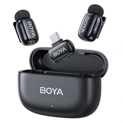Ασύρματο Mικρόφωνο BOYA Mini Type-C (2 Mic with Charging Box)