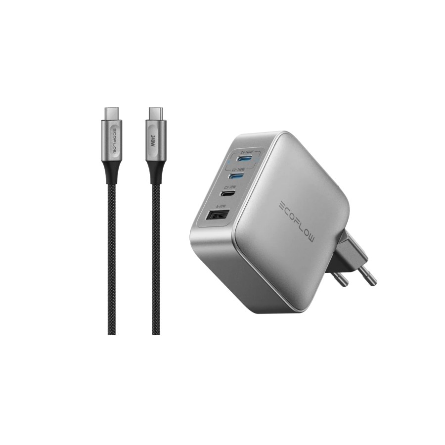 EcoFlow RAPID Pro Charger 140W, 4 Ports, GaN